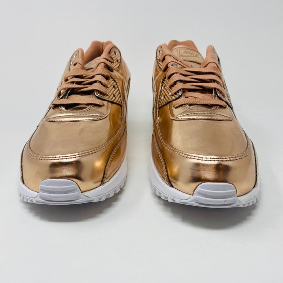 Nike Womens Air Max 90 SP Rose Gold Lace Up Round Toe Sneakers Shoes Size 15.5 - Picture 2 of 6